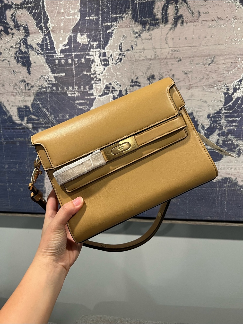 Tory burch LEE RADZIWILL SHOULDER BAG messager- Macadamia